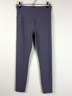 NWOT Athleta Elation Ribbed Tights Leggings Purple